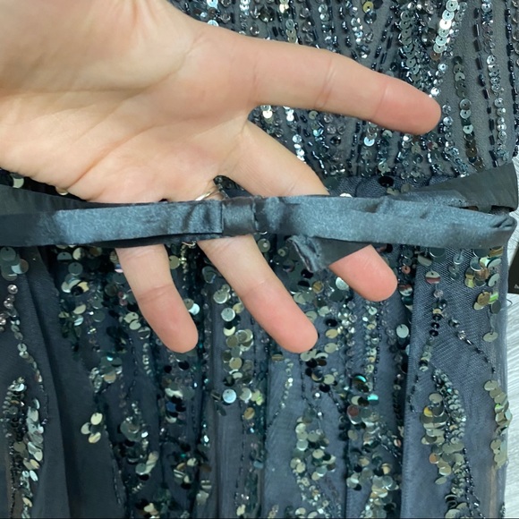 Basix | Black Label Silk Sequin Cocktail Dress 2 - Picture 11 of 13